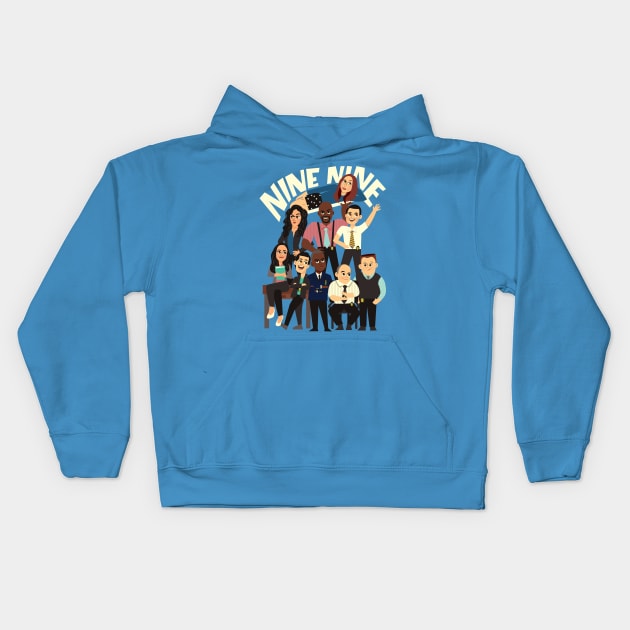 Nine Nine Kids Hoodie by risarodil